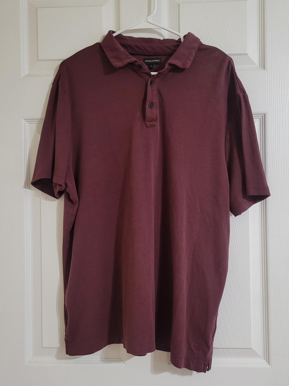 Banana Republic Men's Polo in Deep Burgundy